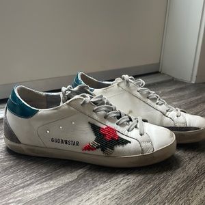 Golden Goose Superstar with Beaded Star
